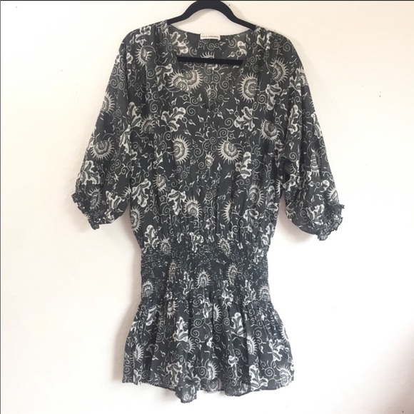 Ulla Johnson Batu Smoked Floral mini dress size 6 - Picture 6 of 7